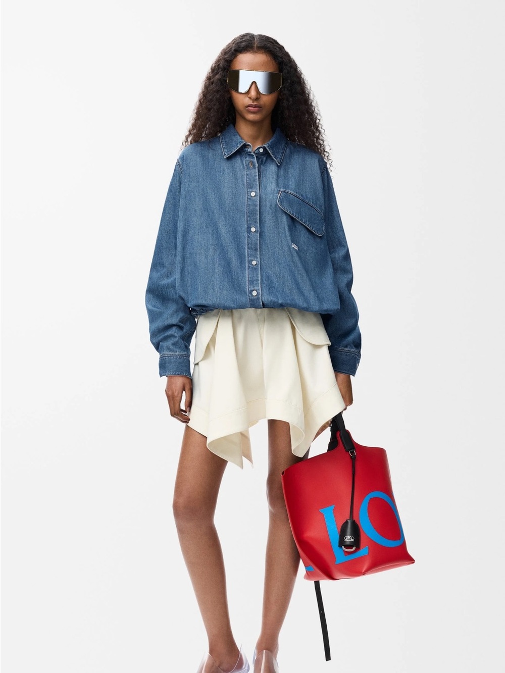 Loewe Belted shirt in denim Fr34 - Picture 3 of 5